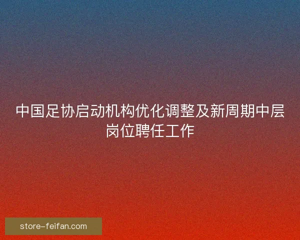中国足协启动机构优化调整及新周期中层岗位聘任工作
